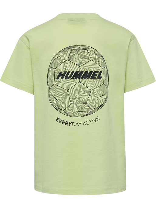 hmlCASPER T-SHIRT S/S, SHADOW LIME, packshot