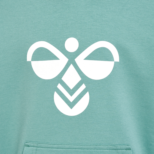 hmlCUATRO HOODIE, MINERAL BLUE, packshot