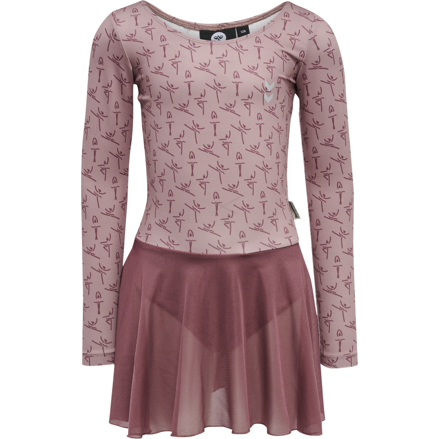 hmlPRIMA BEE PIROUETTE GYMSUIT, WOODROSE, packshot