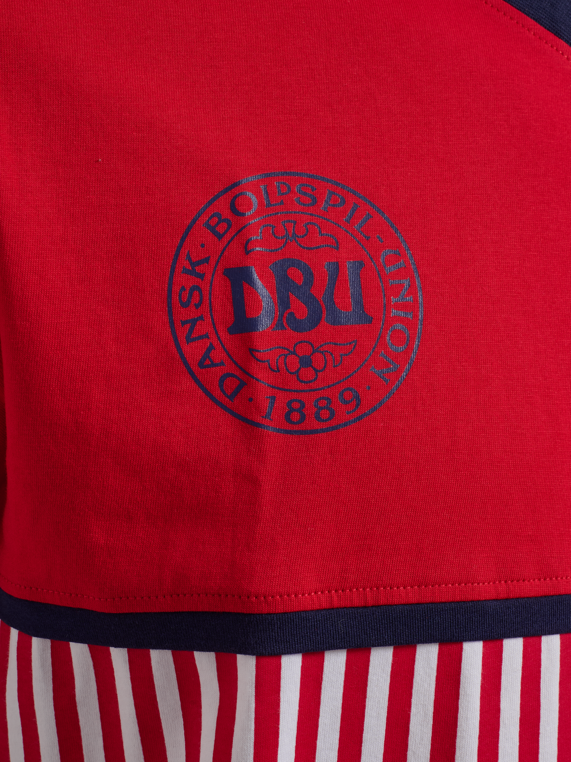 DBU 26 FAN 86 BLOCK COTTON TEE SS, TANGO RED/WHITE, packshot