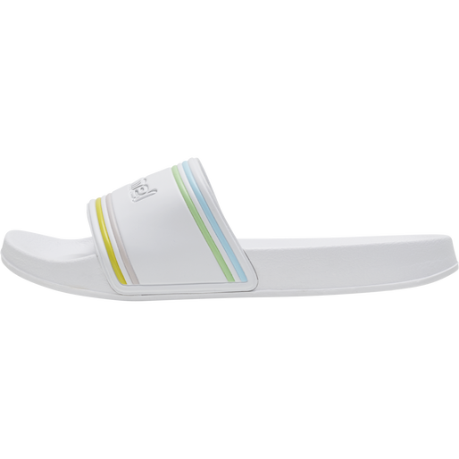 POOL SLIDE RETRO, WHITE/MULTICOLOR, packshot