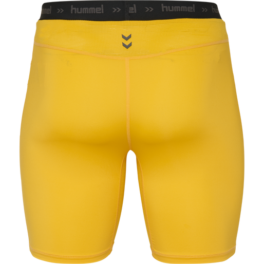HML FIRST PERFORMANCE TIGHT SHORTS, SPORTS YELLOW HML FIRST PERFORMANCE TIGHT SHORTS, SPORTS YELLOW, packshot