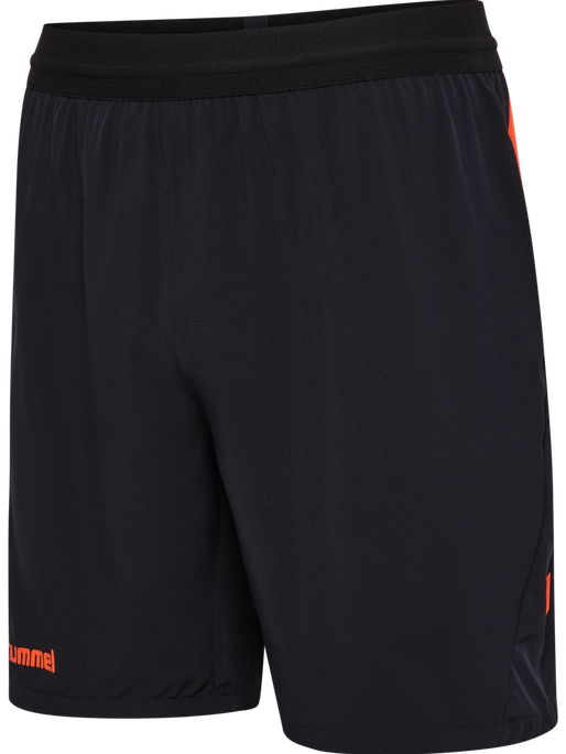 hmlBLAZE PRO TRAINING SHORTS, BLACK/ORANGE hmlBLAZE PRO TRAINING SHORTS, BLACK/ORANGE, packshot