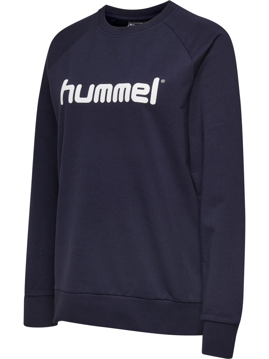 HMLGO COTTON LOGO SWEATSHIRT WOMAN, MARINE, packshot