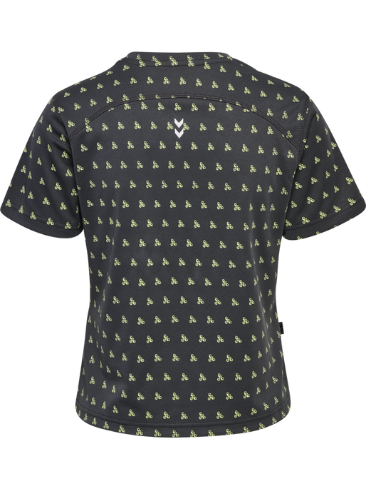 hmlPULSE AOP WORKOUT W T-SHIRT S/S, BLACKENED PEARL, packshot