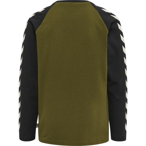 hmlBOYS T-SHIRT L/S, DARK OLIVE, packshot