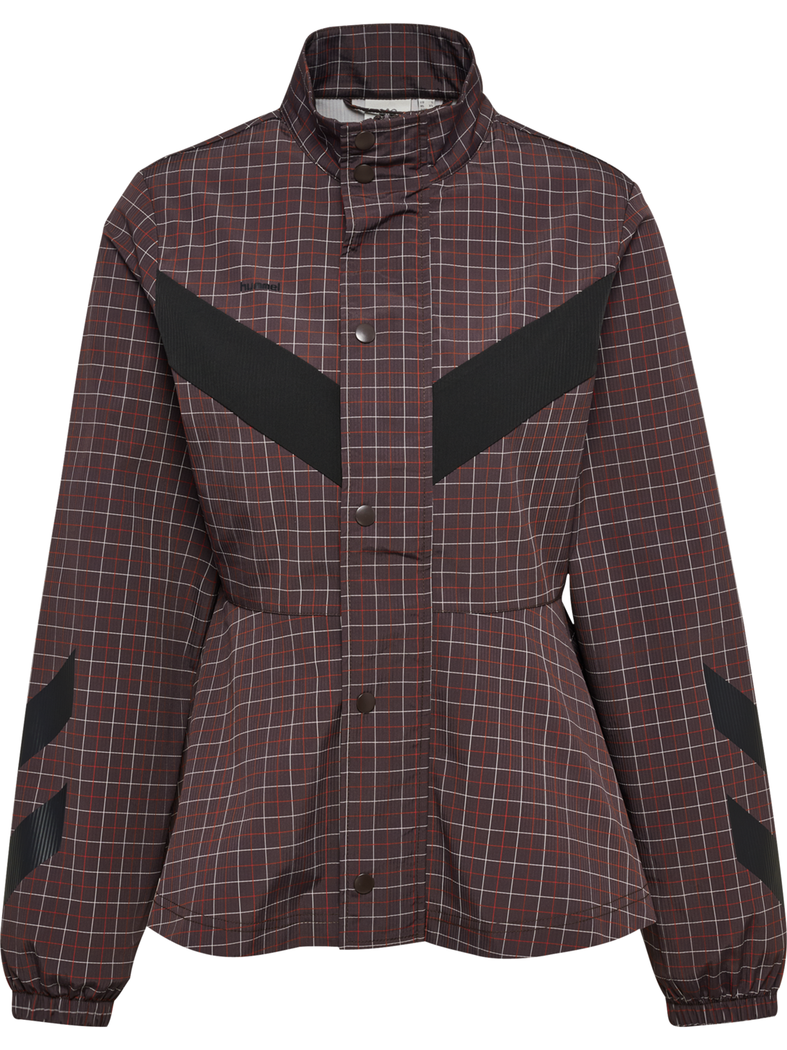 hmlI-D FUNNEL NECK CHECK JACKET, CHECKERS, packshot
