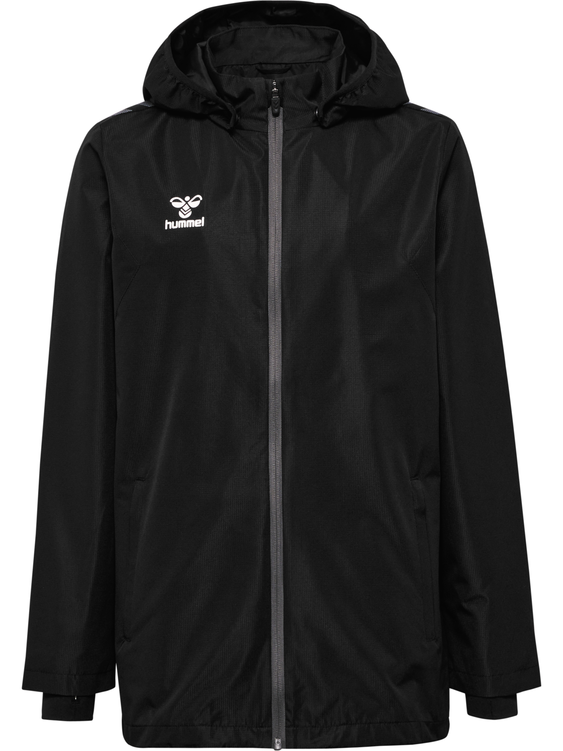 hmlAUTHENTIC ALL WEATHER JACKET KID, BLACK, packshot