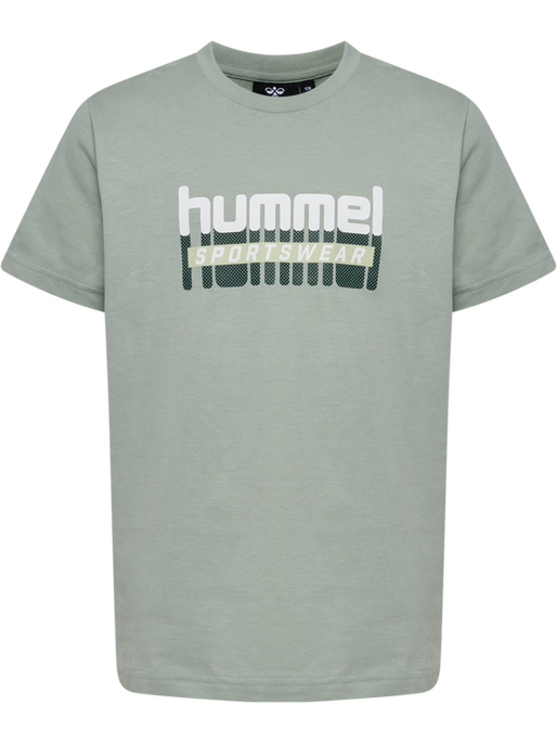 hmlTUKAS T-SHIRT S/S 2-PACK, BLACK IRIS/ICEBERG GREEN, packshot