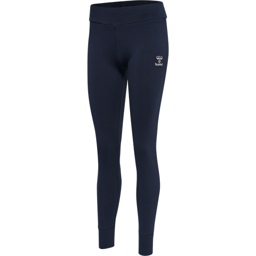 hmlMOVE GRID COTTON TIGHTS, MARINE, packshot