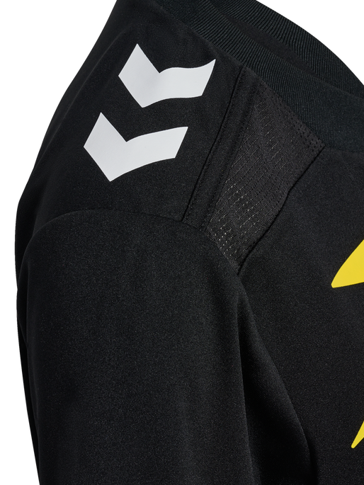 FFHB NEW REFEREE JERSEY S/S WO, BLACK WO SPONSOR FFHB NEW REFEREE JERSEY S/S WO, BLACK WO SPONSOR, packshot