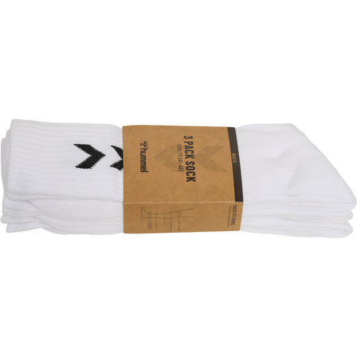 3-Pack Basic Sock, WHITE 3-Pack Basic Sock, WHITE, packshot