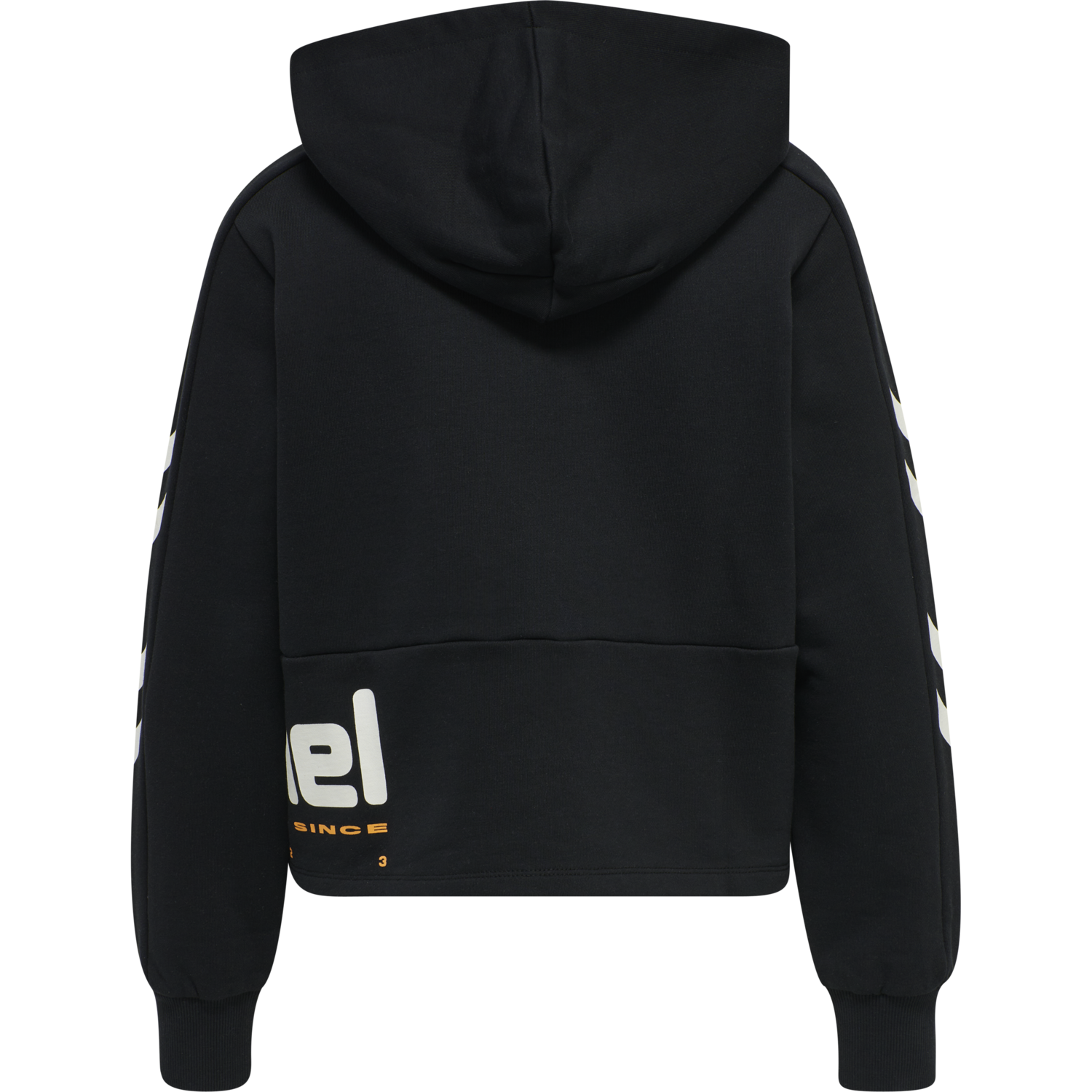 hmlLGC YOKO CROPPED HOODIE, BLACK, packshot