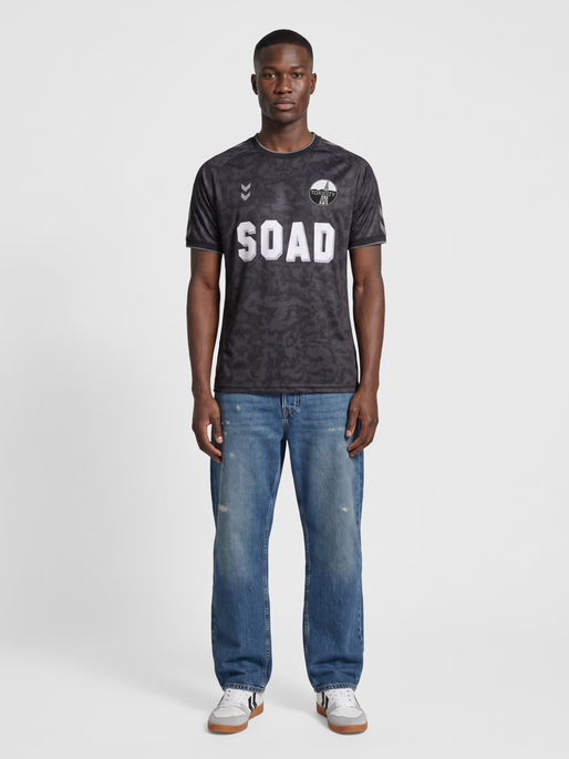 hmlSOAD TOUR 26 CAMO JERSEY S/S, BLACK/GREY, model