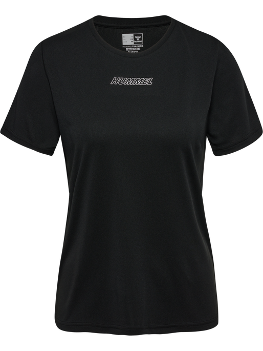 hmlTE TOLA T-SHIRT, BLACK, packshot
