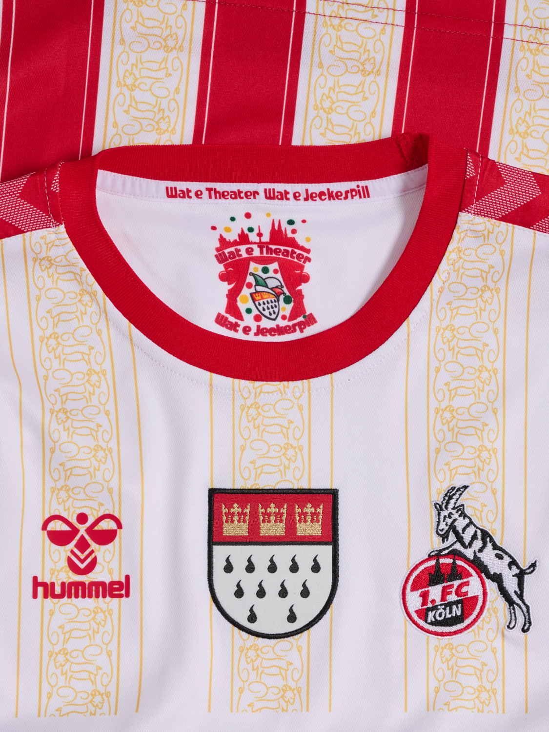 1FCK 23/24 KARNEVAL JERSEY S/S, WHITE/TRUE RED, packshot