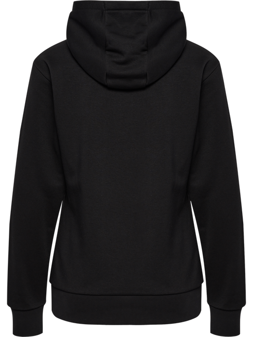 hmlSTALTIC COTTON HOODIE WOMAN, BLACK, packshot