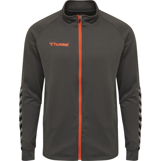hmlAUTHENTIC POLY ZIP JACKET, ASPHALT, packshot