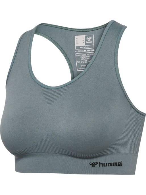 hmlTIF SEAMLESS SPORTS TOP, BALSAM GREEN, packshot