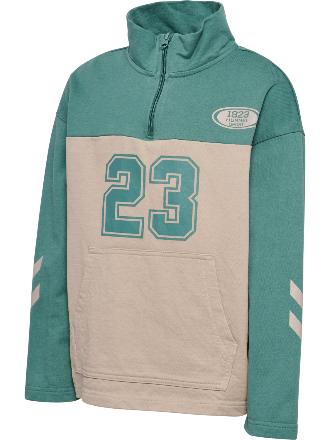 hmlTIMMI HALF ZIP SWEAT, BLUE SPRUCE, packshot