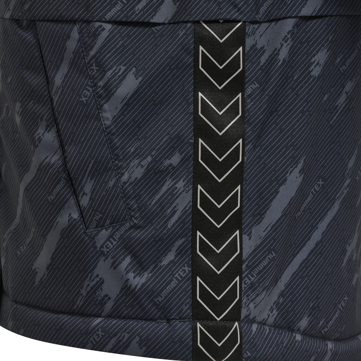 hmlURBAN TEX JACKET, BLACK IRIS, packshot