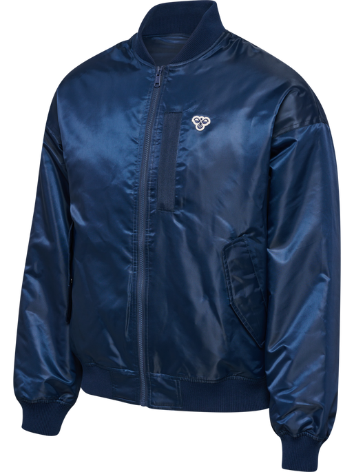 hmlBASEBALL JACKET BEE, DRESS BLUES, packshot