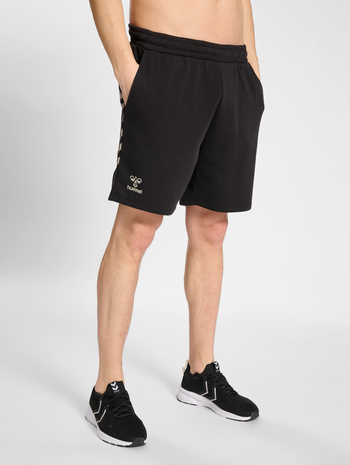 hmlSTALTIC COTTON SHORTS, BLACK, model