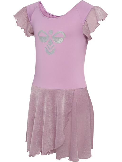 hmlJR MIX GLITTER DRESS, LAVENDER MIST, packshot