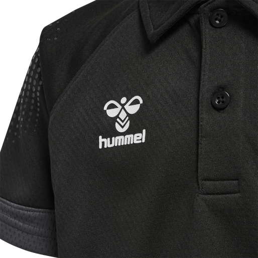 hmlLEAD FUNCTIONAL KIDS POLO, BLACK, packshot