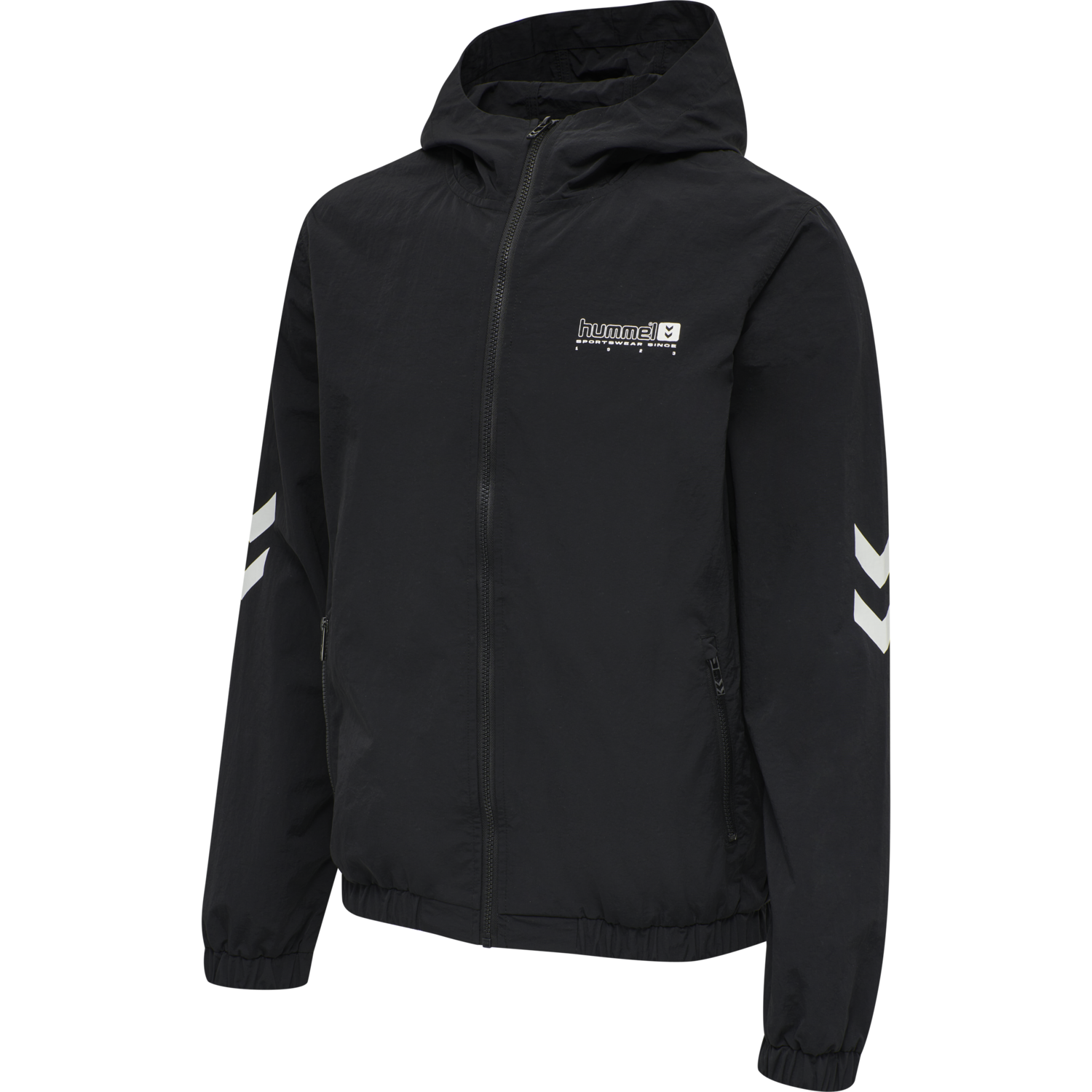 hmlLGC MUSA WOV ZIP JACKET, BLACK, packshot