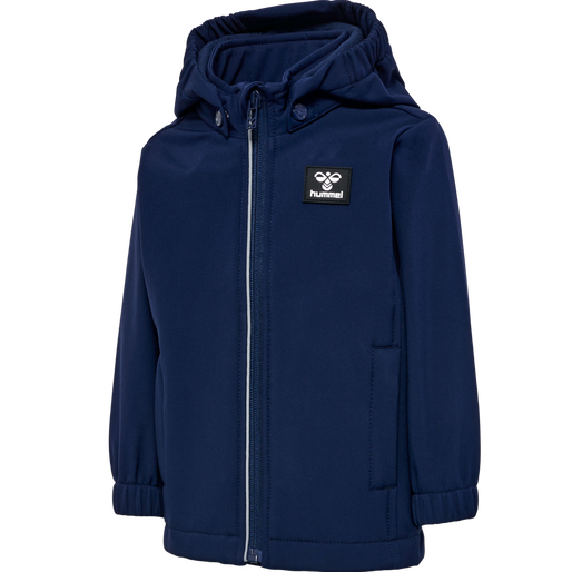 hmlMARS TEX MINI SOFTSHELL JACKET, BLACK IRIS hmlMARS TEX MINI SOFTSHELL JACKET, BLACK IRIS, packshot