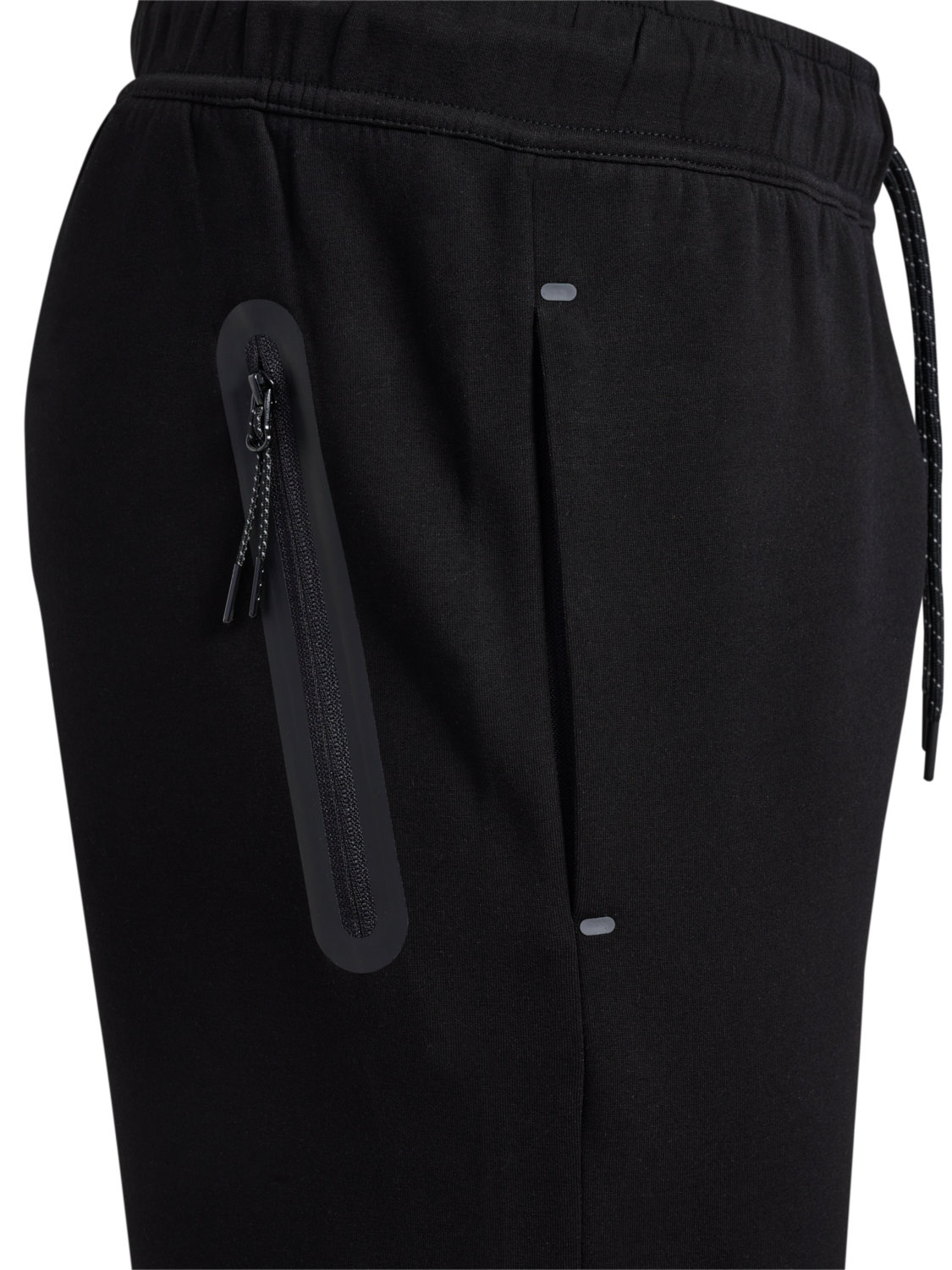 hmlTECH FLEECE REGULAR PANTS, BLACK, packshot