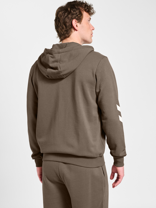 hmlLEGACY 2.0 ZIP HOODIE, DARK NIGHT, model