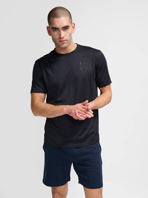 hmlACTIVE PL JERSEY S/S, BLACK, model