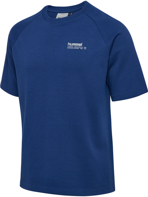 hmlTECH LOOSE T-SHIRT, ESTATE BLUE, packshot