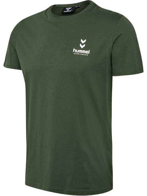 hmlDYLAN T-SHIRT, RIFLE GREEN, packshot