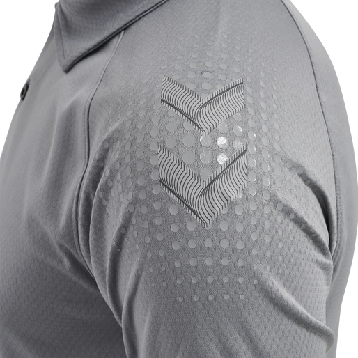 hmlLEAD FUNCTIONAL POLO, GREY MELANGE, packshot
