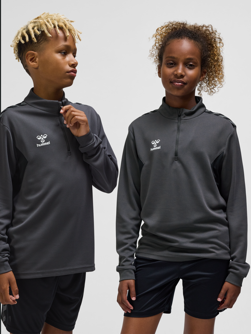 hummel AUTHENTIC HALF ZIP SWEAT KIDS ASPHALT hummel
