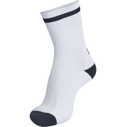 ELITE INDOOR SOCK LOW, WHITE/BLACK, packshot
