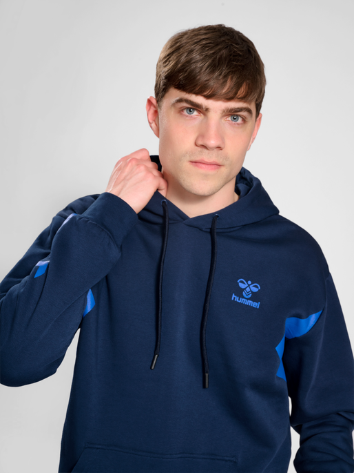 hmlACTIVE CO HOODIE, DRESS BLUES, model