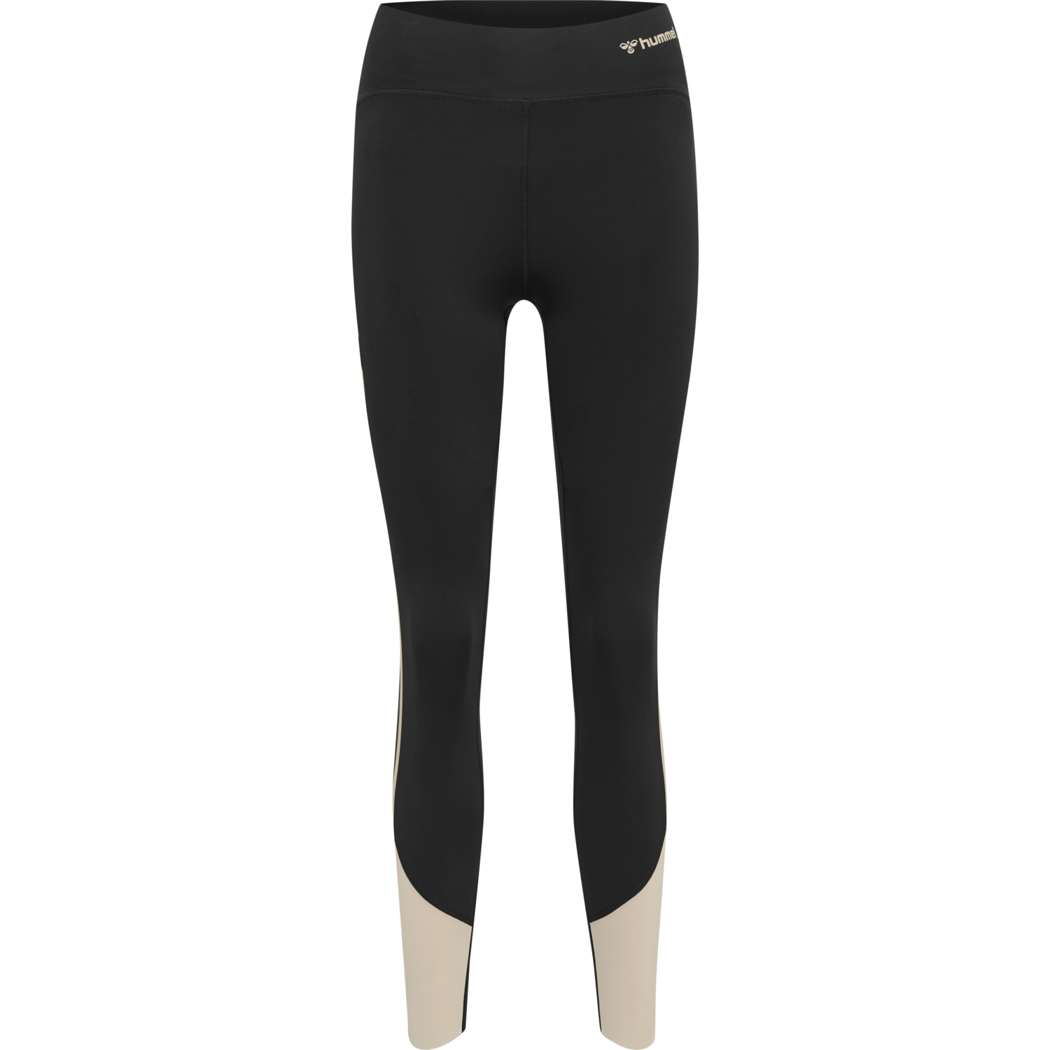 hmlMT RIGA HIGH WAIST TIGHTS, BLACK/CHATEAU GREY, packshot