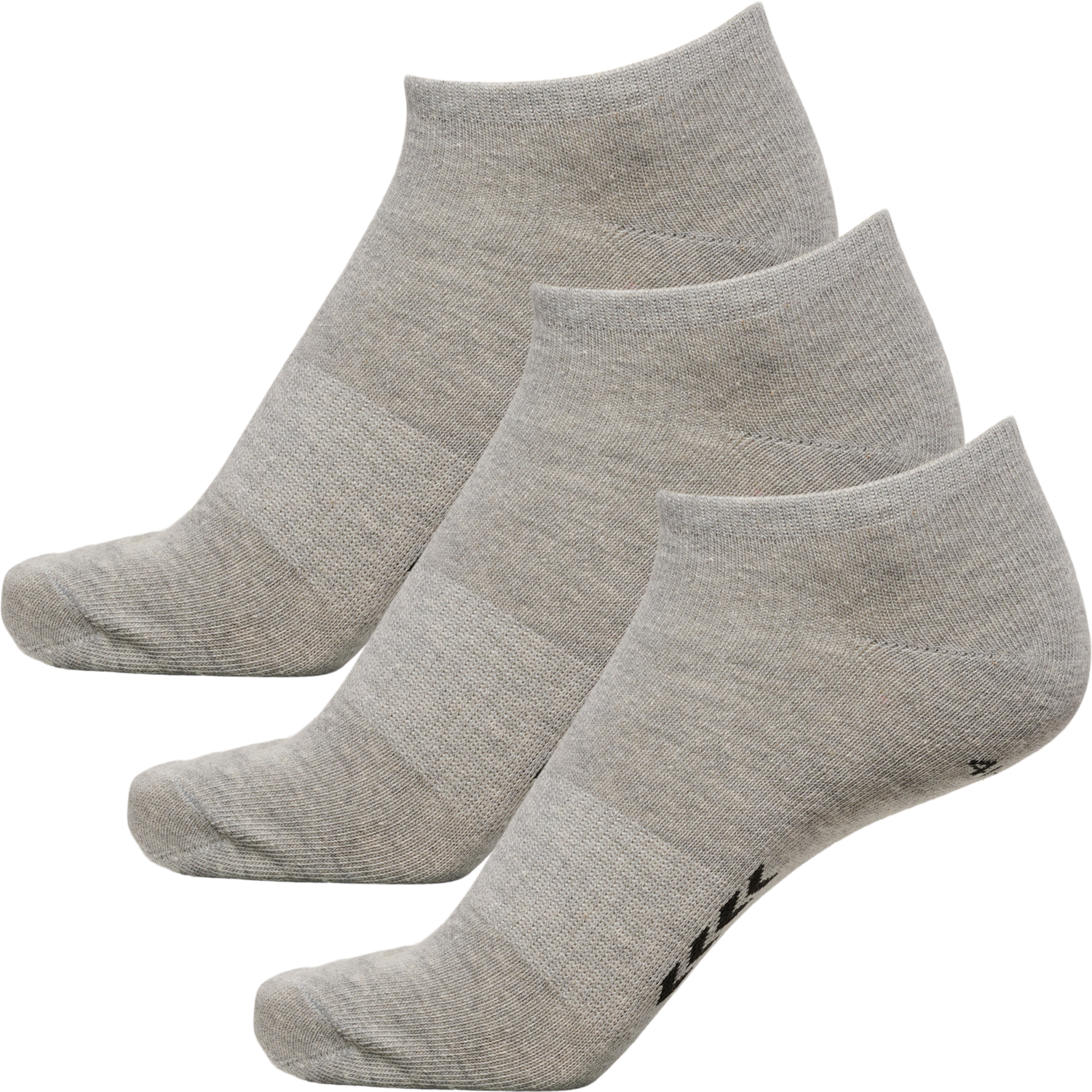 hmlANCLE 3-PACK SOCKS, GREY MELANGE, packshot