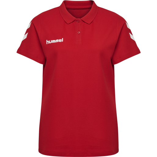 HMLGO COTTON POLO WO, TRUE RED, packshot