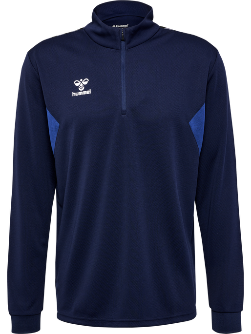 hmlAUTHENTIC HALF ZIP SWEAT, MARINE, packshot