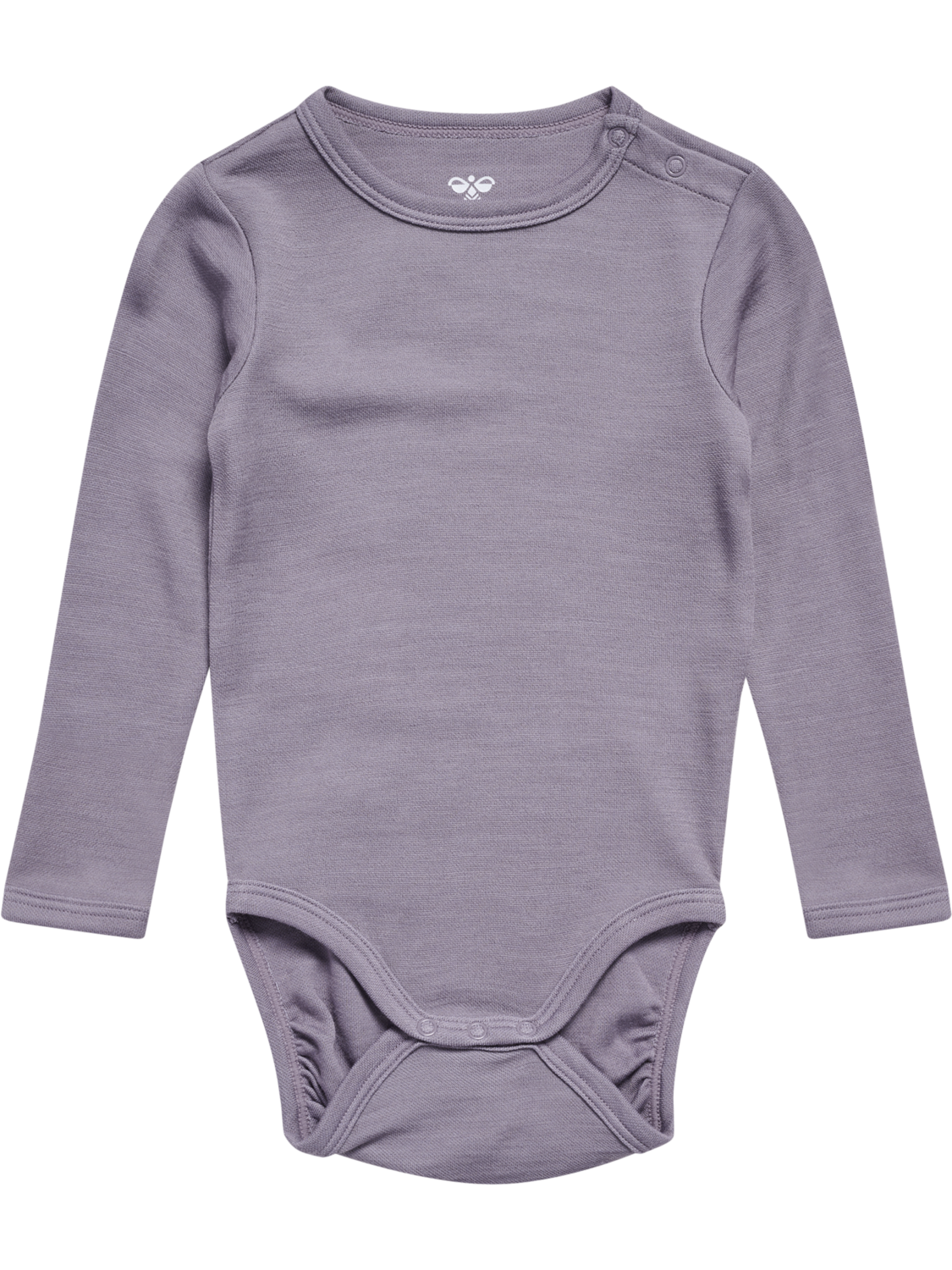 hmlMINI WOOL SOLID BODY L/S, GRAY RIDGE, packshot