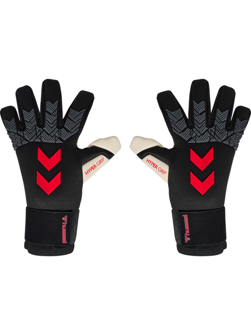 hmlGK GLOVES HYPER GRIP, BLACK/WHITE/RED, packshot