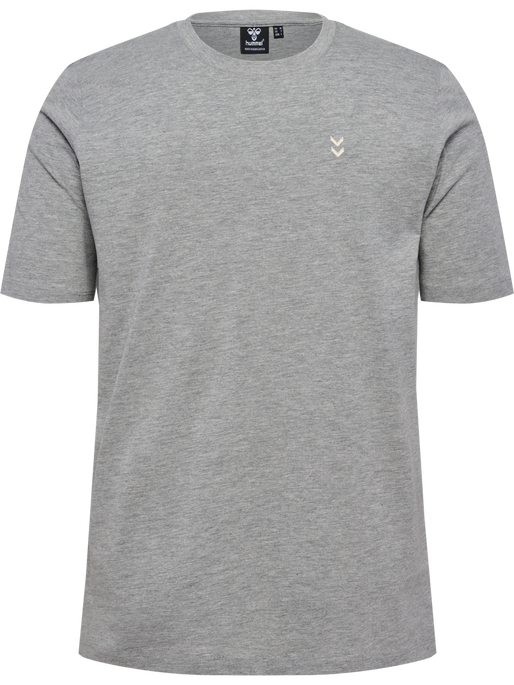 hmlPULSE T-SHIRT, GREY MELANGE, packshot