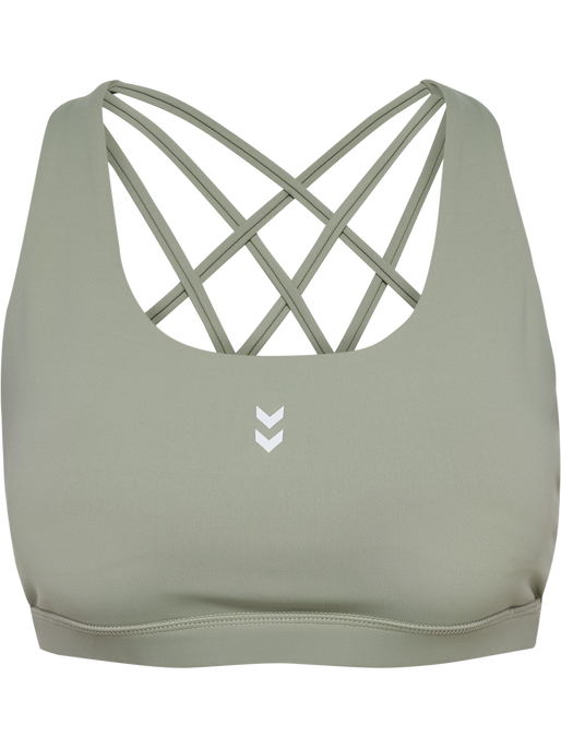 hmlHIIT IMPACT STRAP BRA, SEAGRASS, packshot