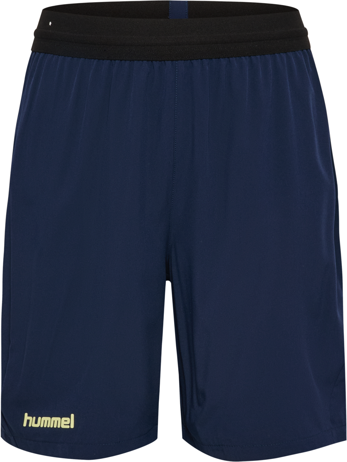 hmlBLAZE 2.0 TRAINING SHORTS KIDS, MARINE/SHADOW LIME, packshot