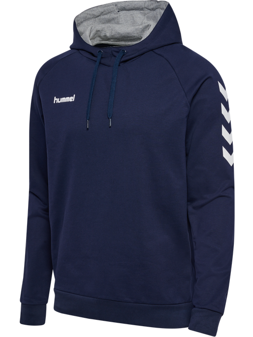 HMLGO COTTON HOODIE, MARINE, packshot